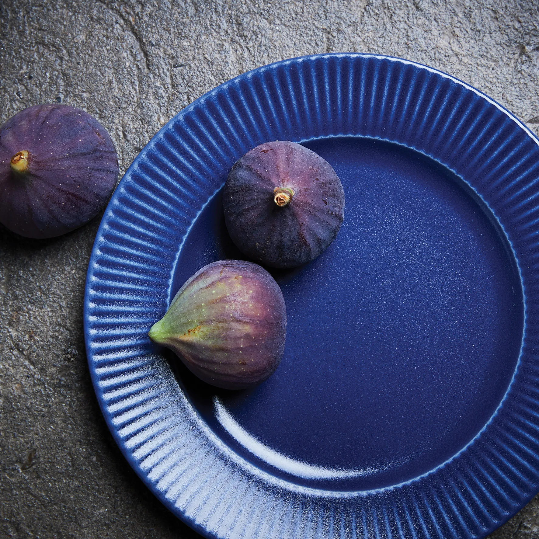 Talerz Groovy Ø 21 cm, Niebieski Aida