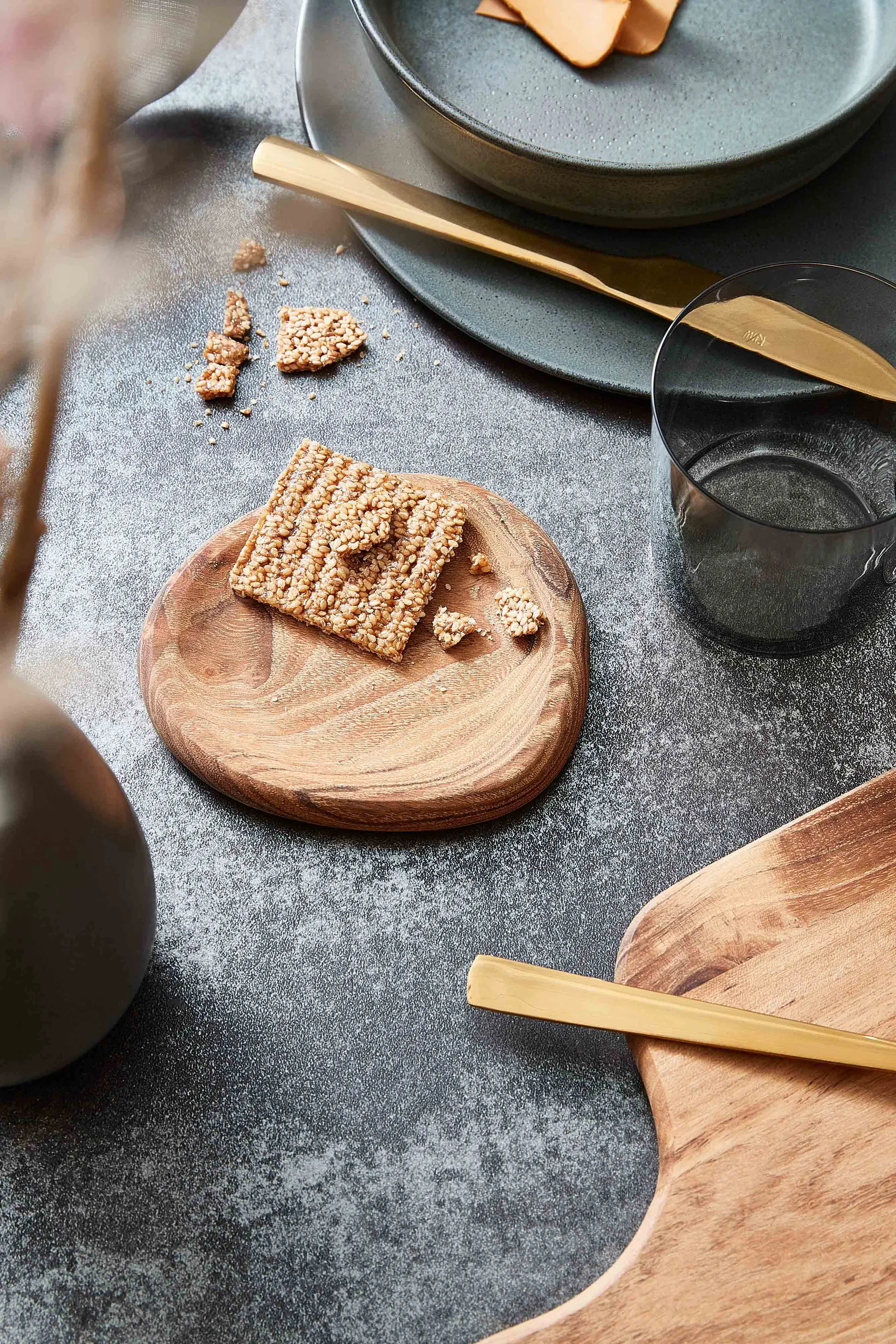 Talerz na przyjęcia Raw 13x11,4 cm 2-pak, Drewno Aida