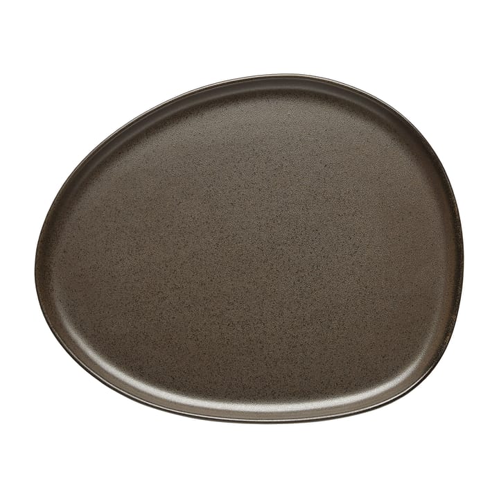Talerz Raw Organic 24x21 cm - Metallic Brown - Aida