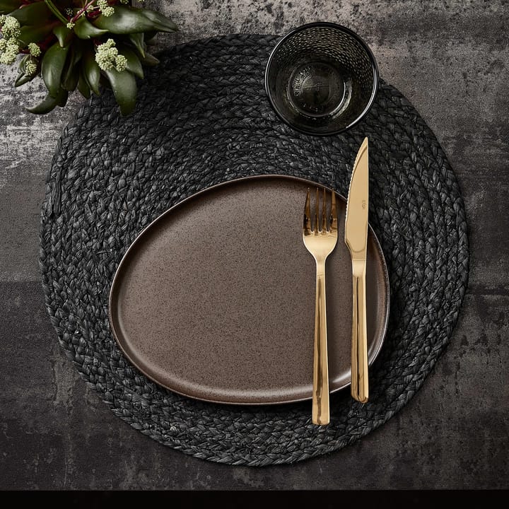 Talerz Raw Organic 24x21 cm, Metallic Brown Aida