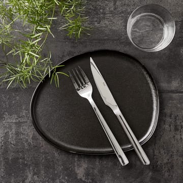 Talerz Raw Organic 24x21 cm - Titanium Black - Aida