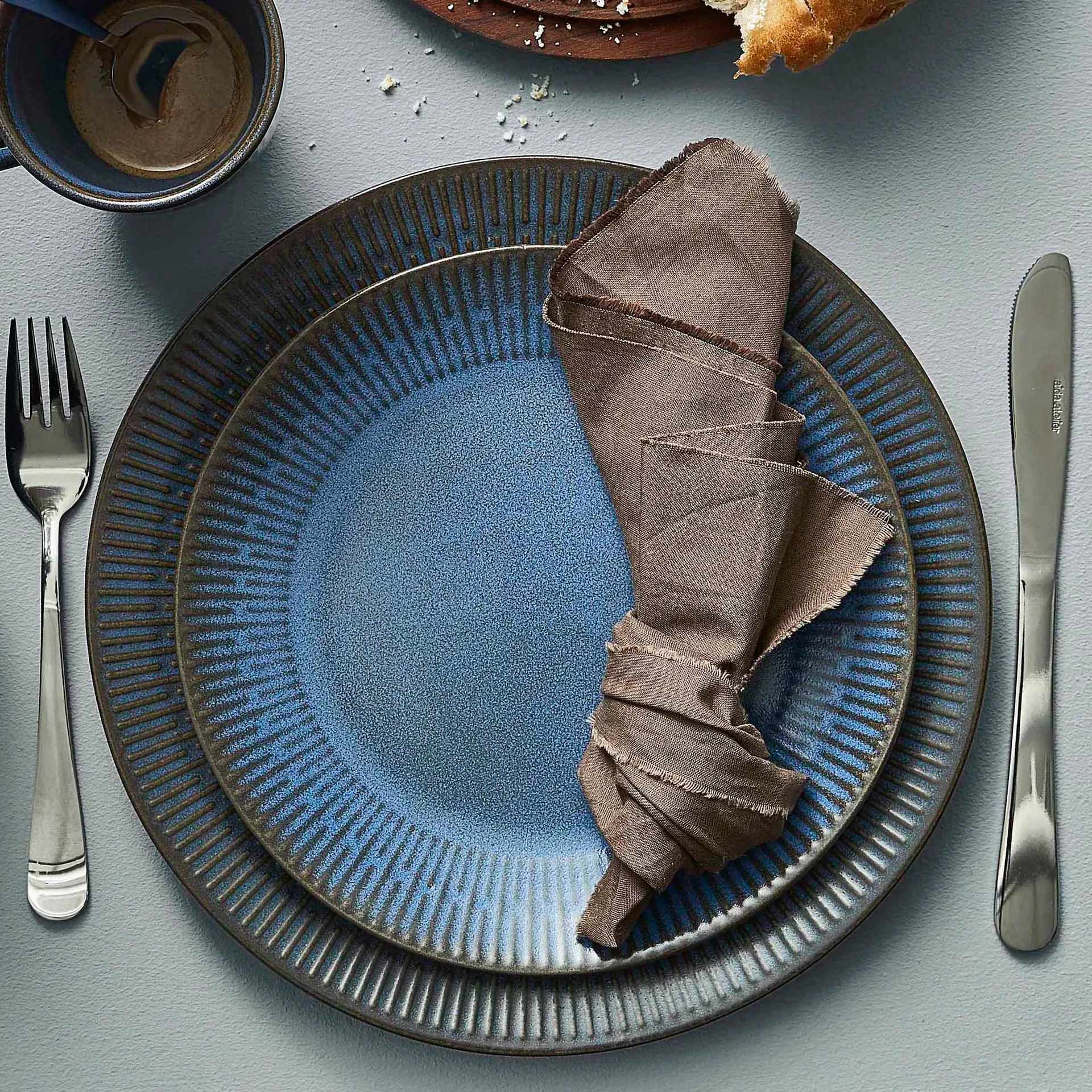 Talerza Relief 22 cm, Niebieski Aida