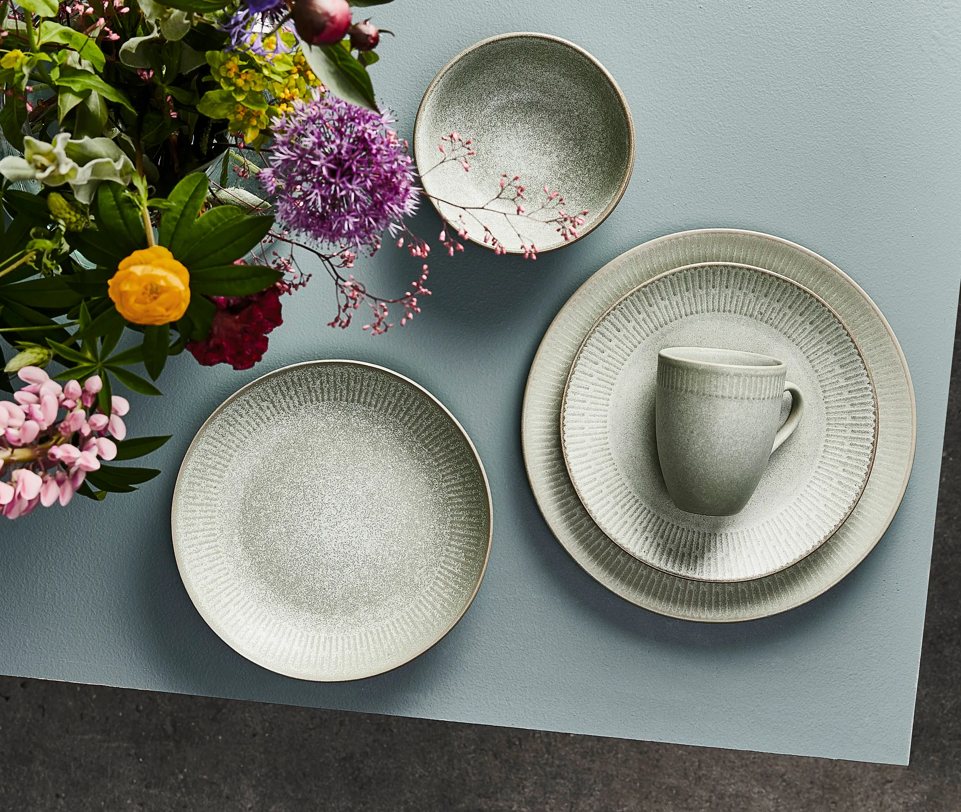 Talerza Relief 22 cm, Zielony Aida