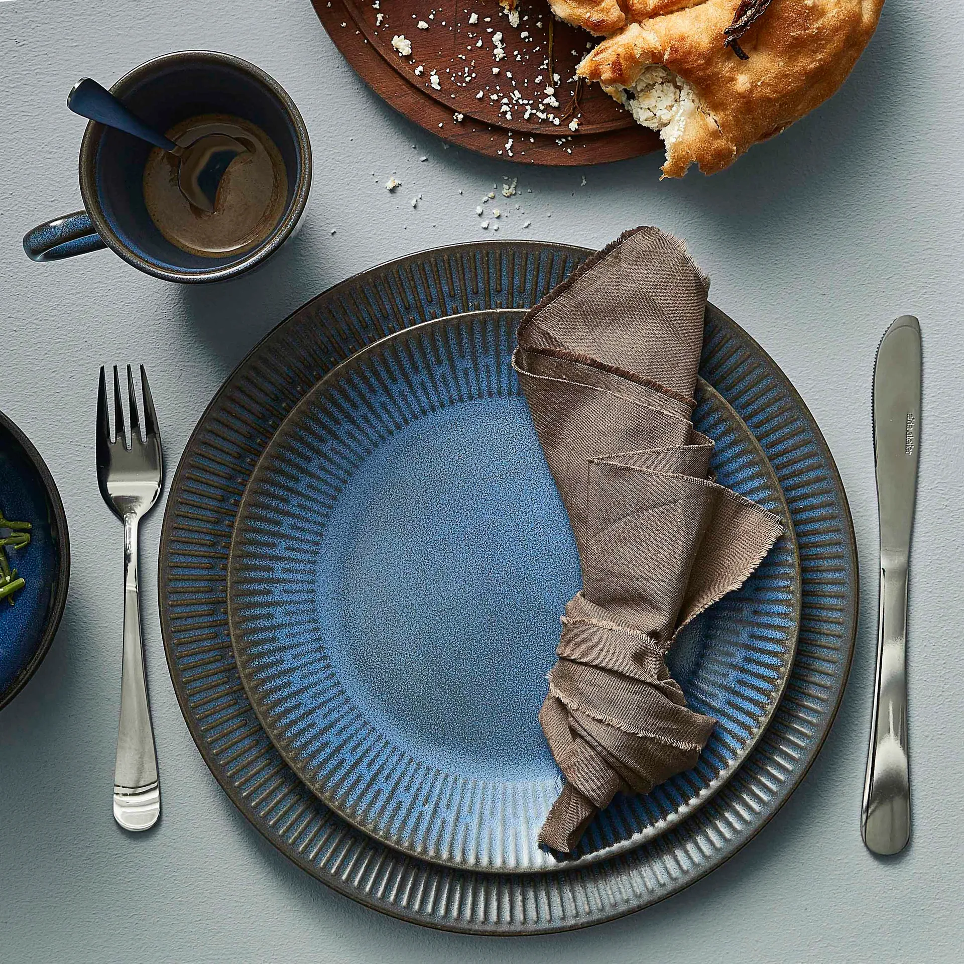 Talerza Relief 27 cm, Niebieski Aida