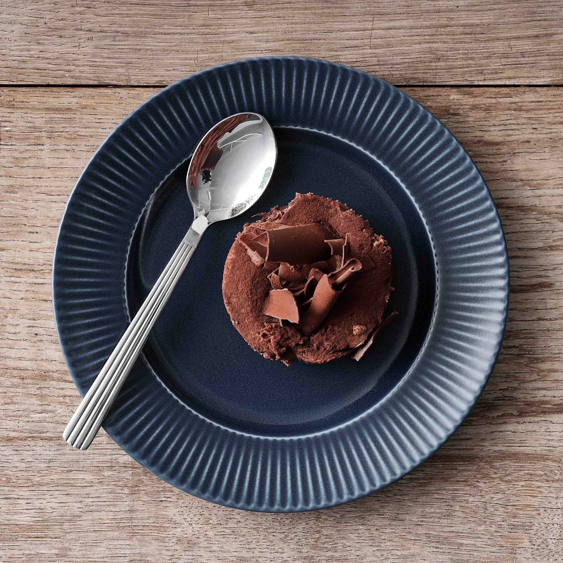 Łyżka deserowa Groovy, Mirror polish Aida