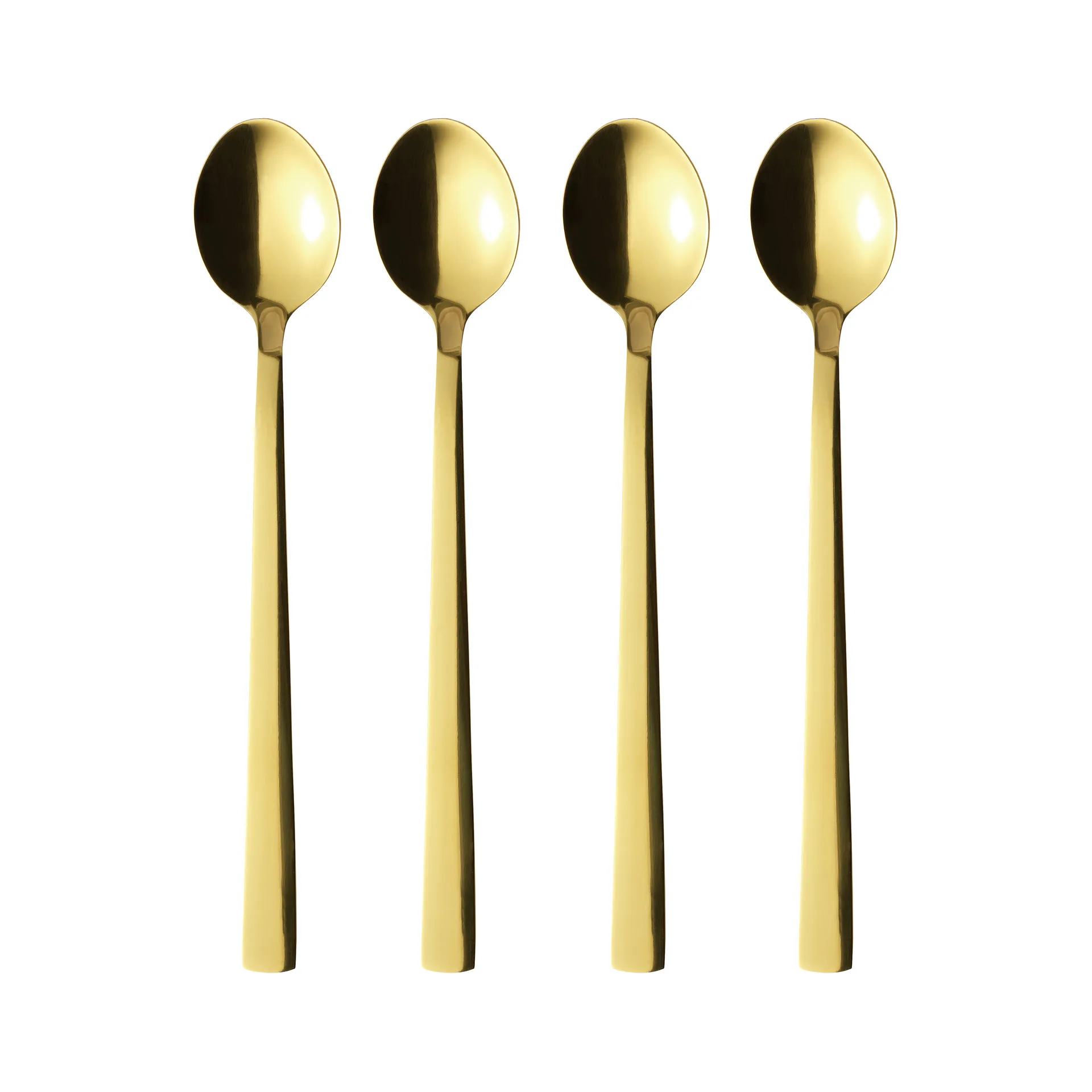 Łyżka do latte Raw 4-pak, Gold Aida