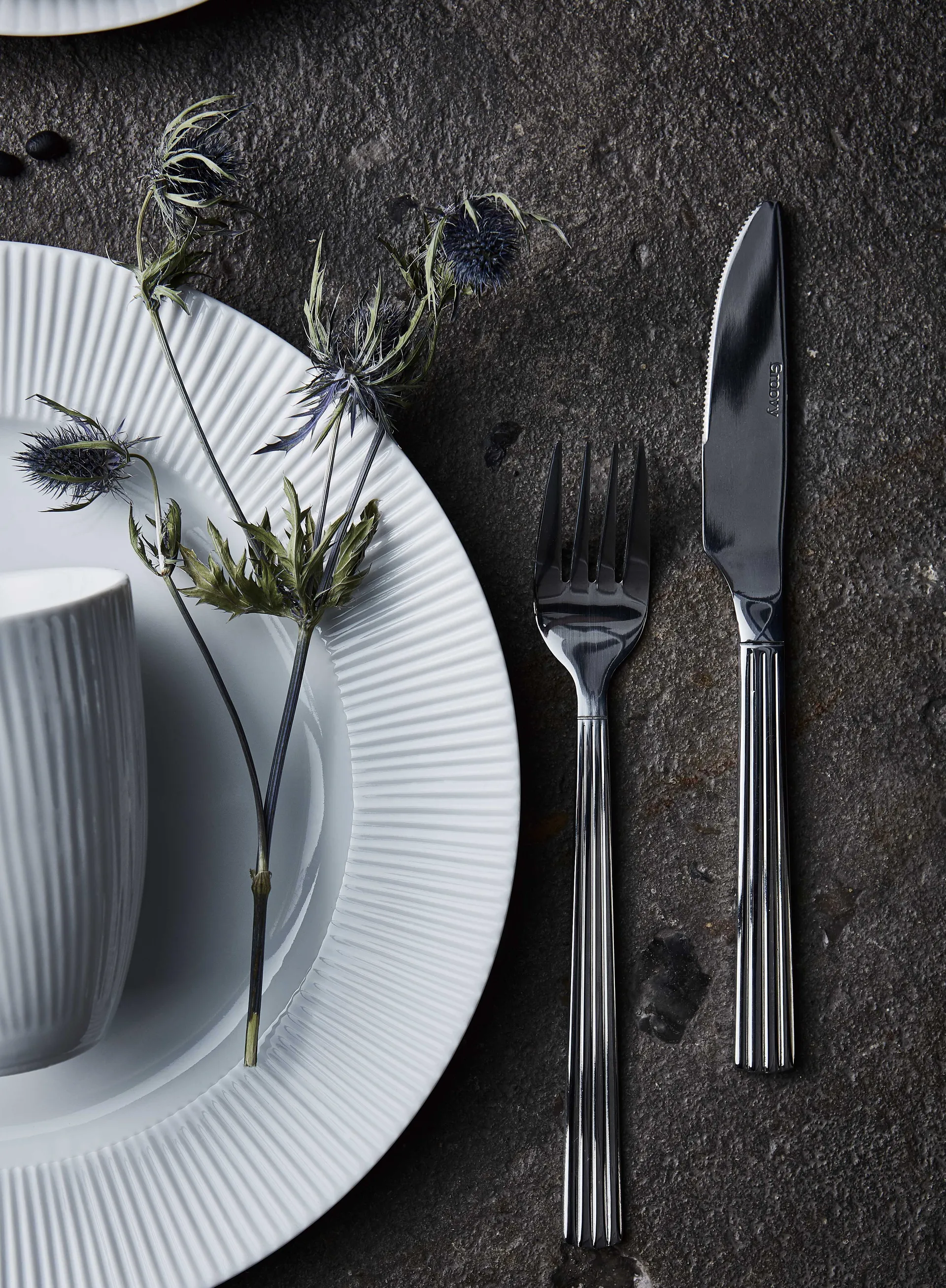 Zestaw sztućców Groovy, 48 części Aida