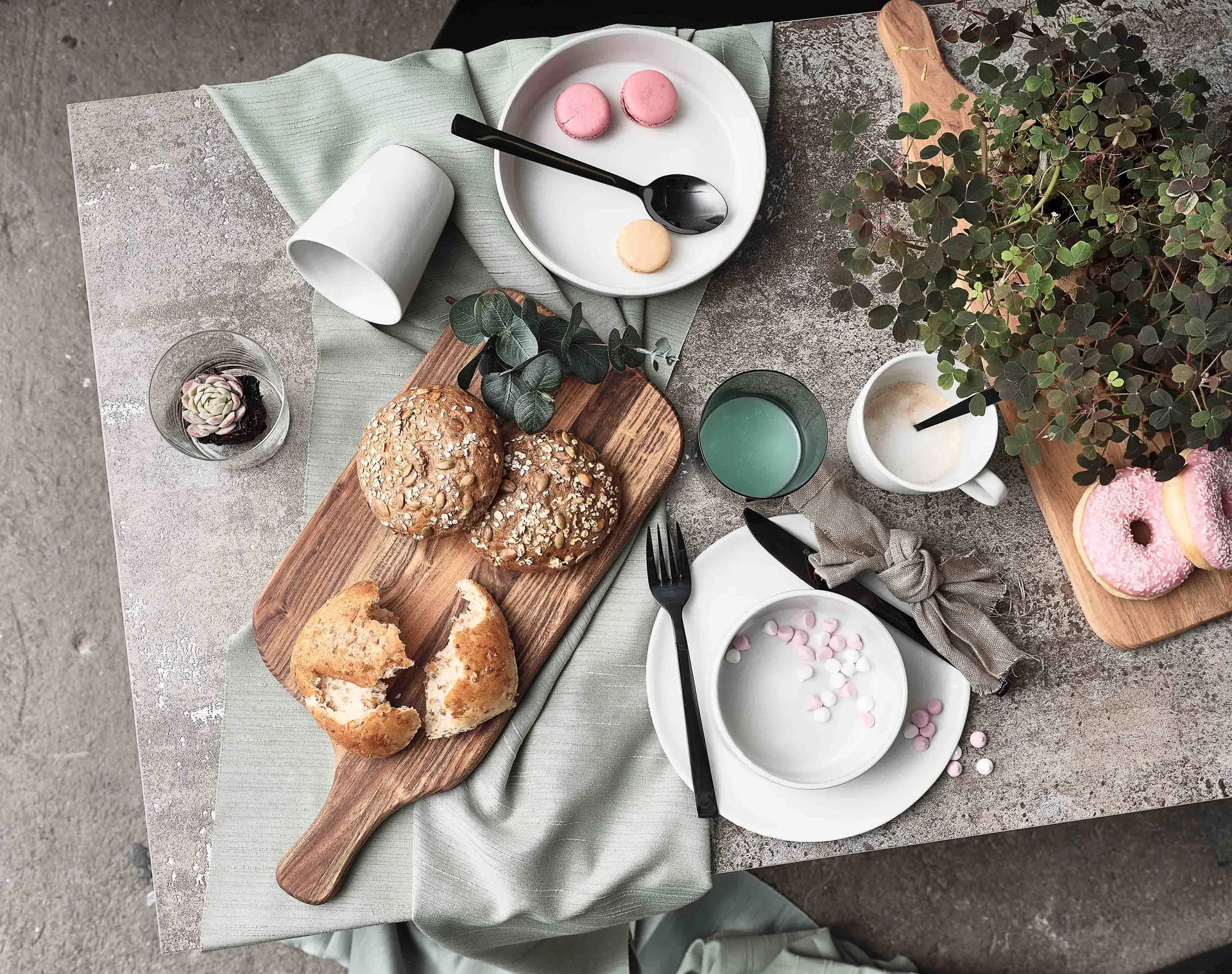 Zestaw sztućców Raw 60 szt., Black Aida