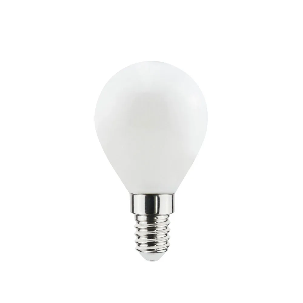 Airam Filament LED dim to warm-kula E14 źródło światła, opal, p45 Airam