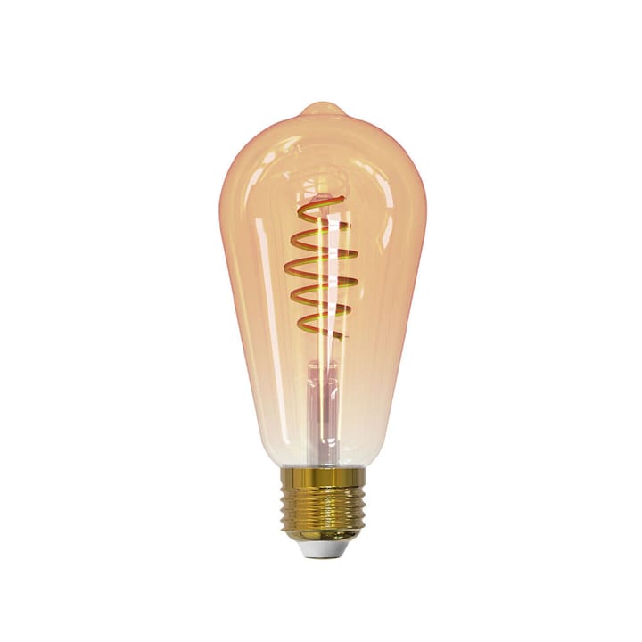 Airam Smarta Dom Filament LED-Żarówka Edisona - bursztyn, st64, spiralna e27, 6w - Airam