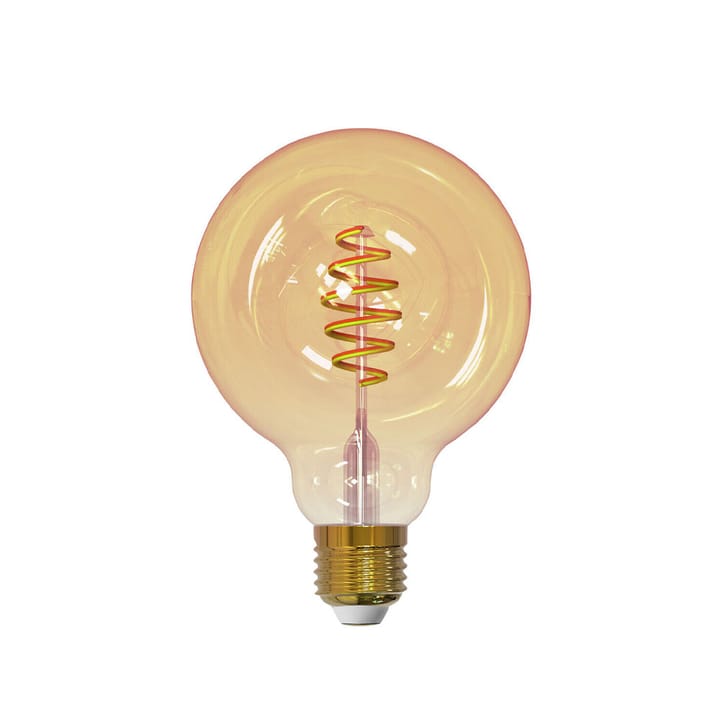 Airam Smarta Dom Filamentowa żarówka LED-glob - bursztynowy, 95mm, spiralny e27, 6w - Airam