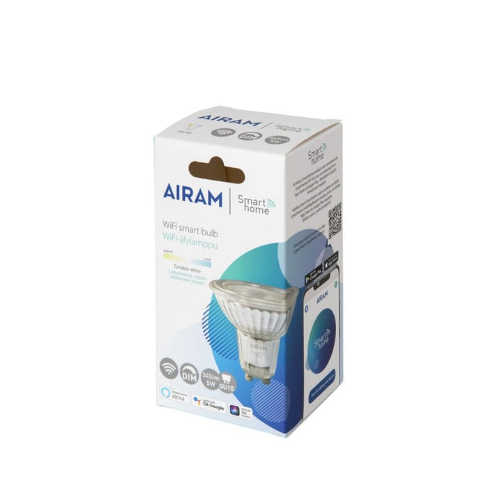 Airam Smarta Hem źródło światła LED, jasny, par16, 36°, korpus szklany gu10, 5w Airam