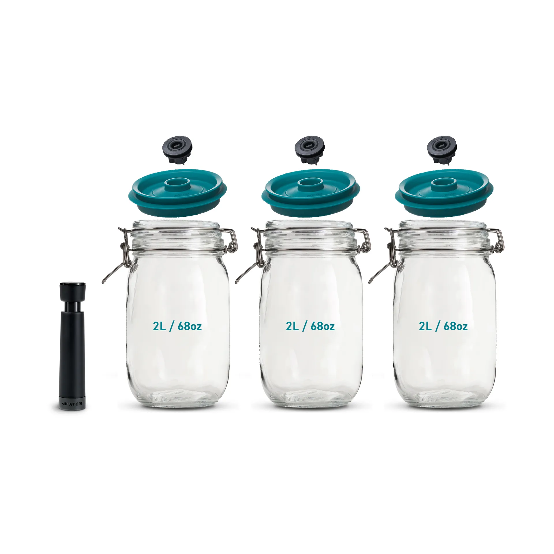 Zestaw słoików do zgrzewania próżniowego Airtender 3 szt., 2L Airtender