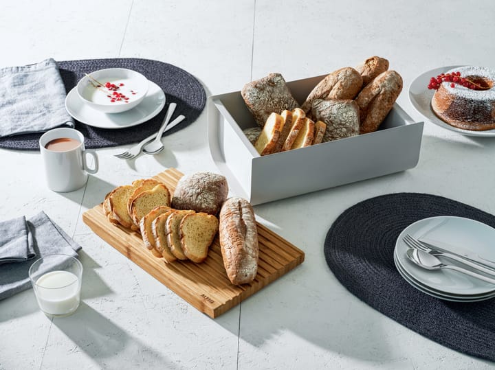 Chlebak Mattina 34 cm, Ciepły szary-bambus Alessi