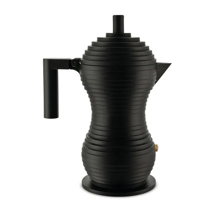Ekspres do kawy espresso Pulcina, czarny - 15 cl, 3 filiżanki - Alessi