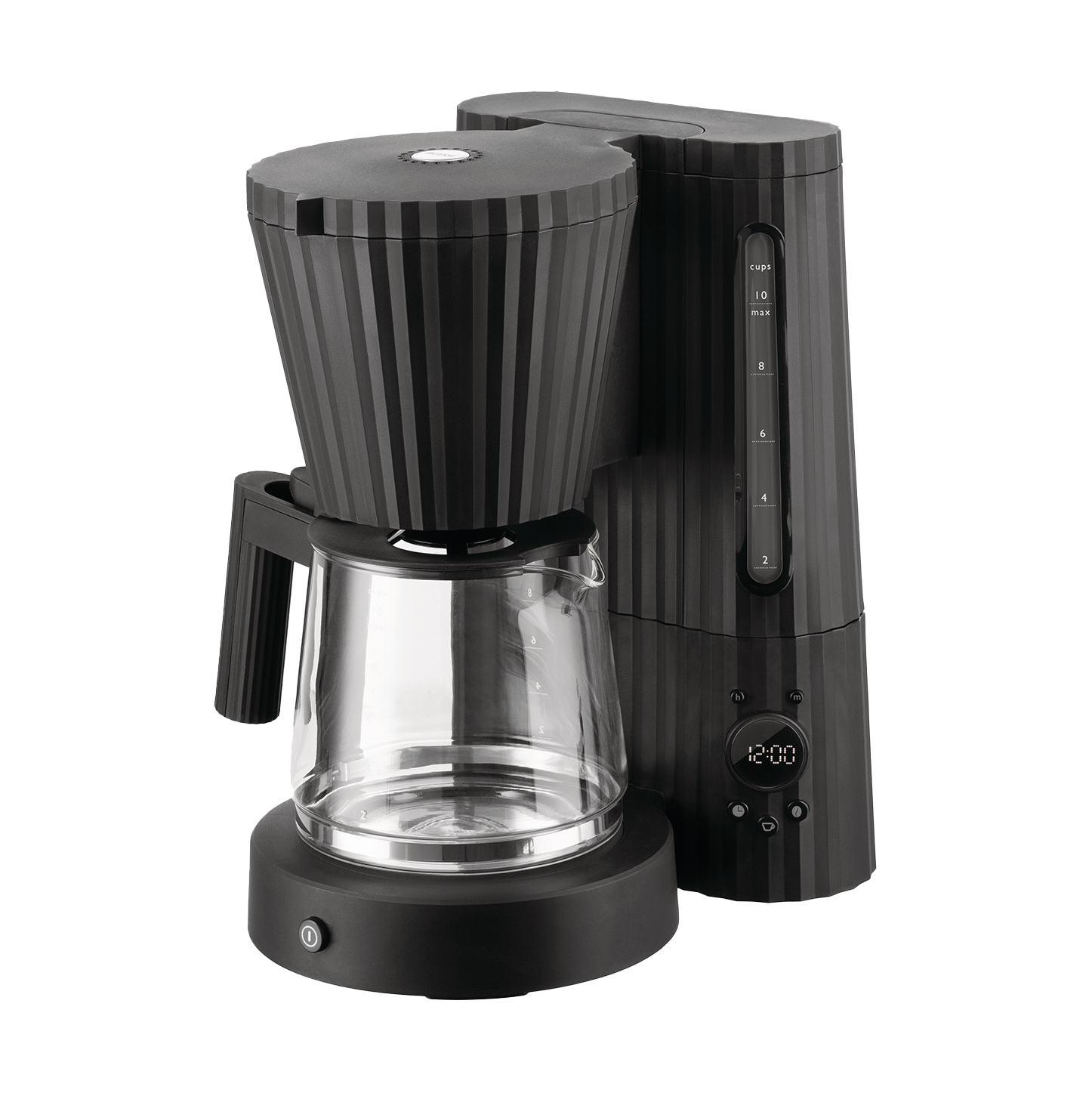 Alessi Ekspres do kawy Plissé Czarny | Skandynawski Design | Czarny