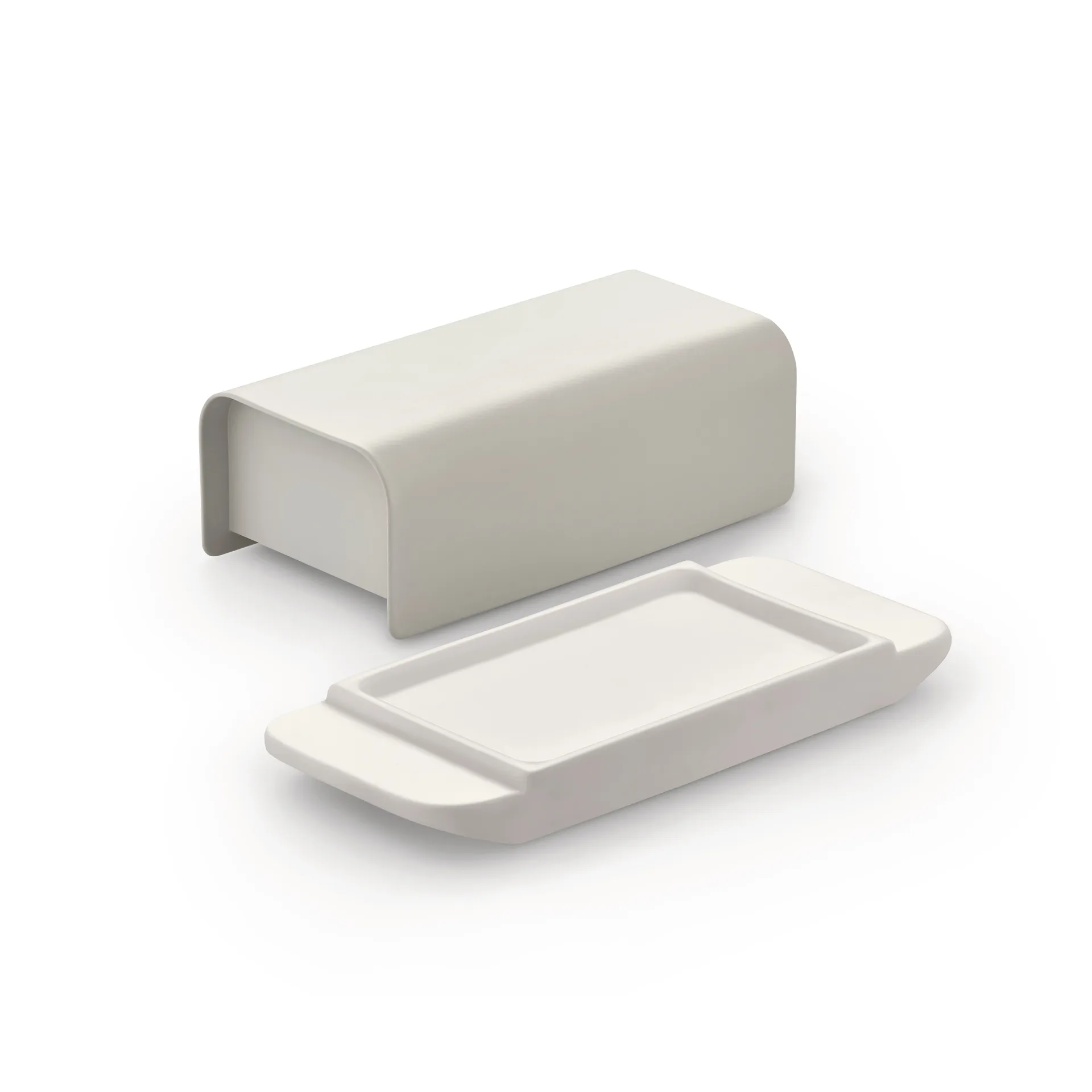 Maselniczka Mattina 9,5x21 cm, Ciepły szary-stal nierdzewna Alessi