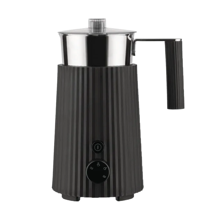 Plissé spieniacz do mleka 350 ml - Czarny - Alessi