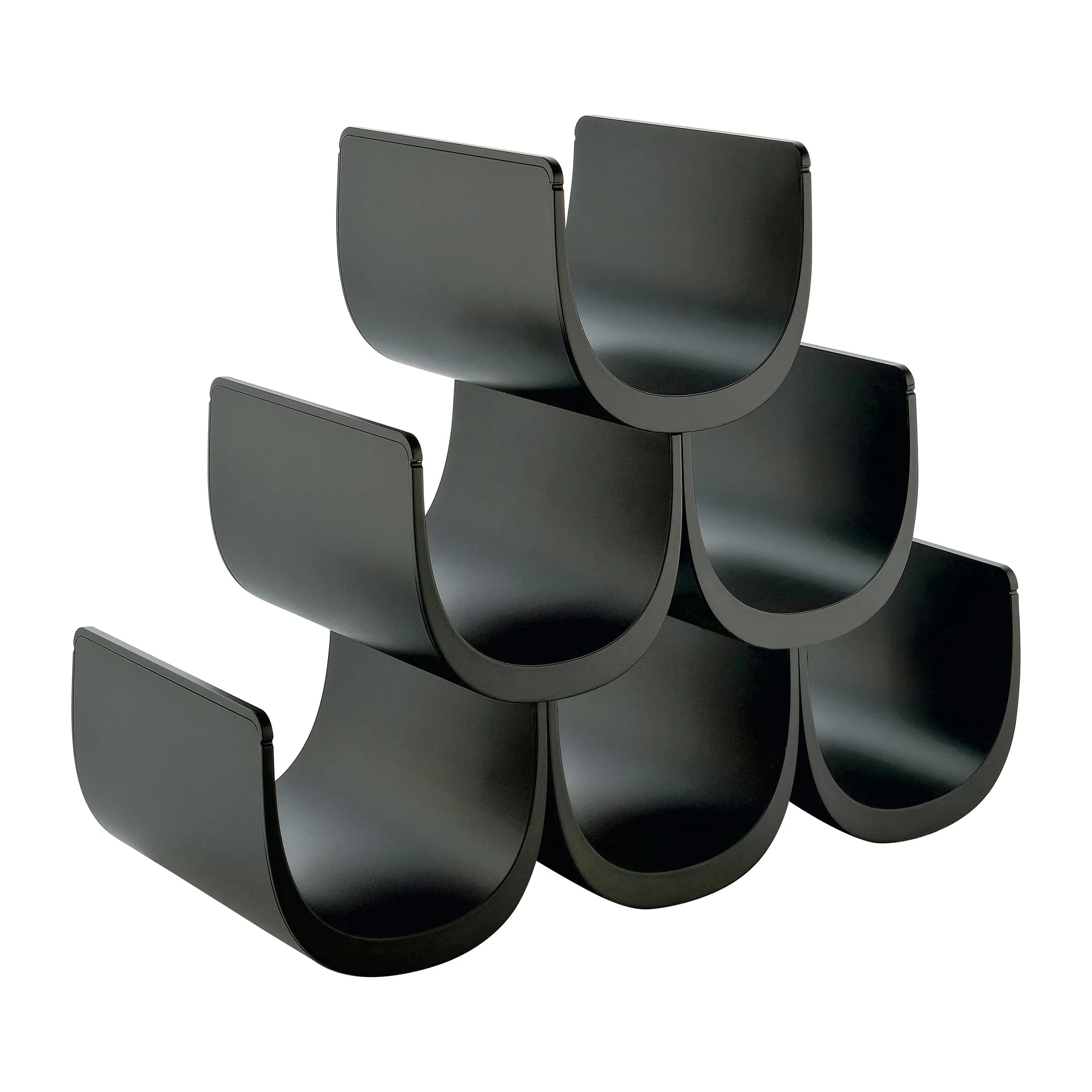 Stojak na wino Noè, Czarny Alessi