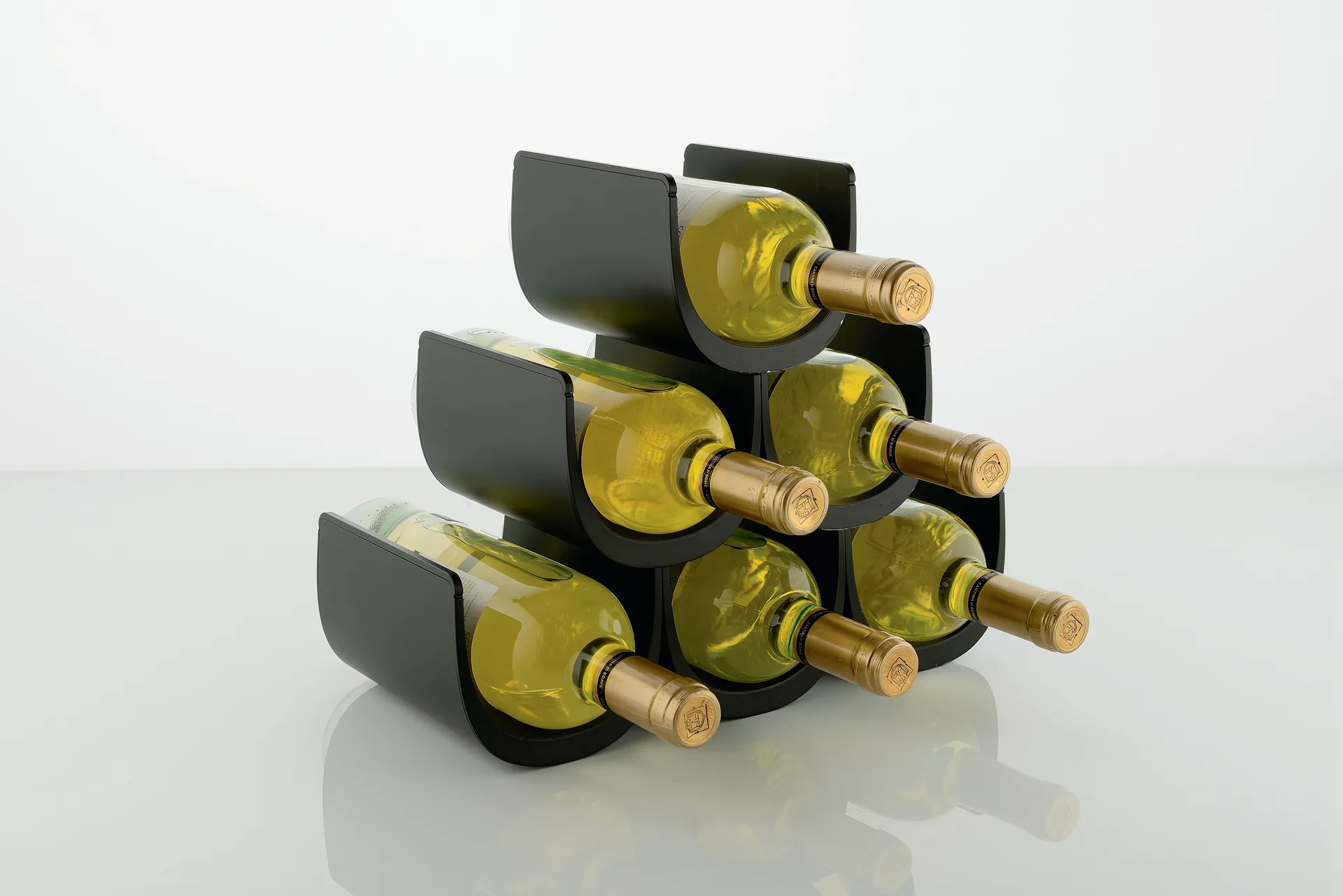 Stojak na wino Noè, Czarny Alessi