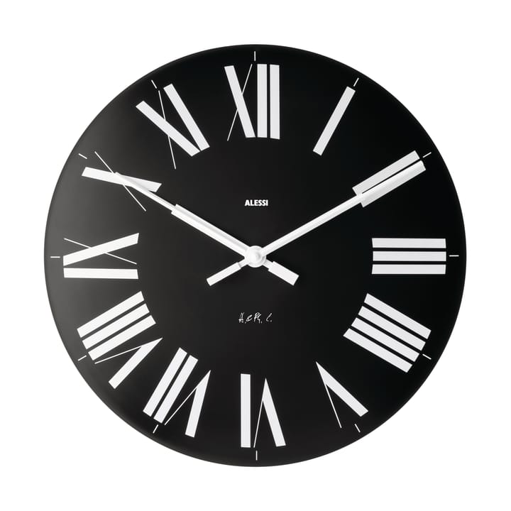 Zegar ścienny Firenze Ø36 cm - Czarny - Alessi