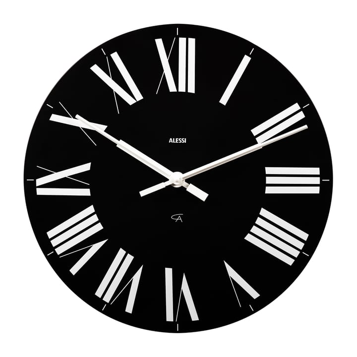 Zegar ścienny Firenze Ø36 cm - Czarny - Alessi