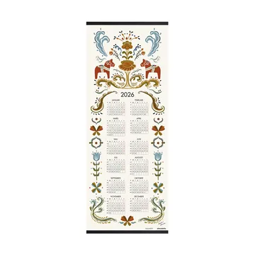 Kalendarz Dalahäst, 2026 - 35x90 cm - Almedahls