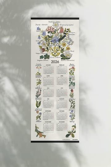 Kalendarz Landskapsblommor, 2026 - 35x90 cm - Almedahls