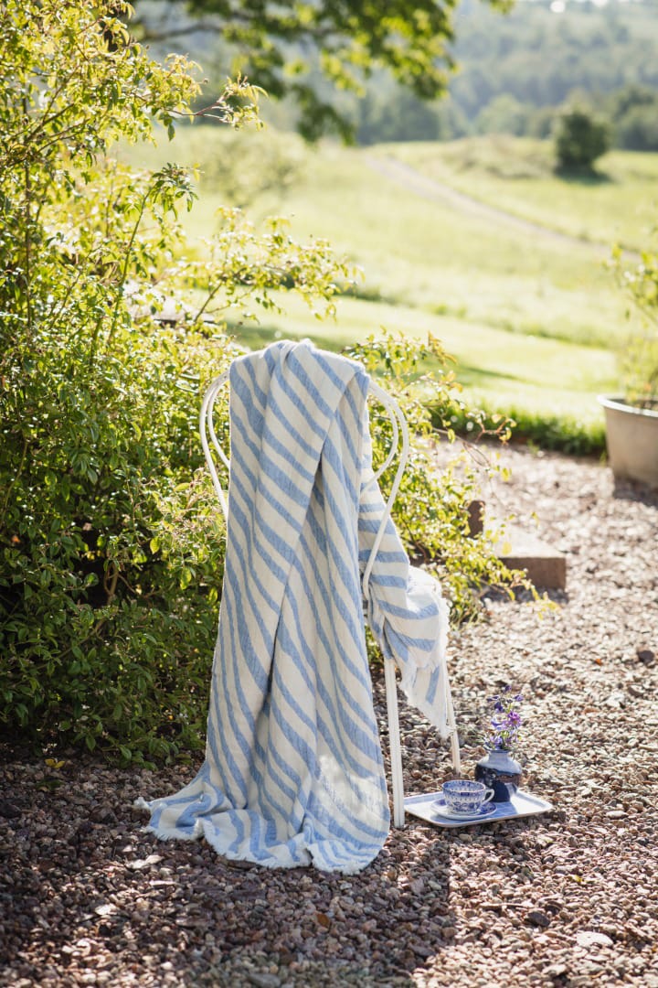 Koc Havet 120x170 cm, Niebieski-Offwhite Almedahls
