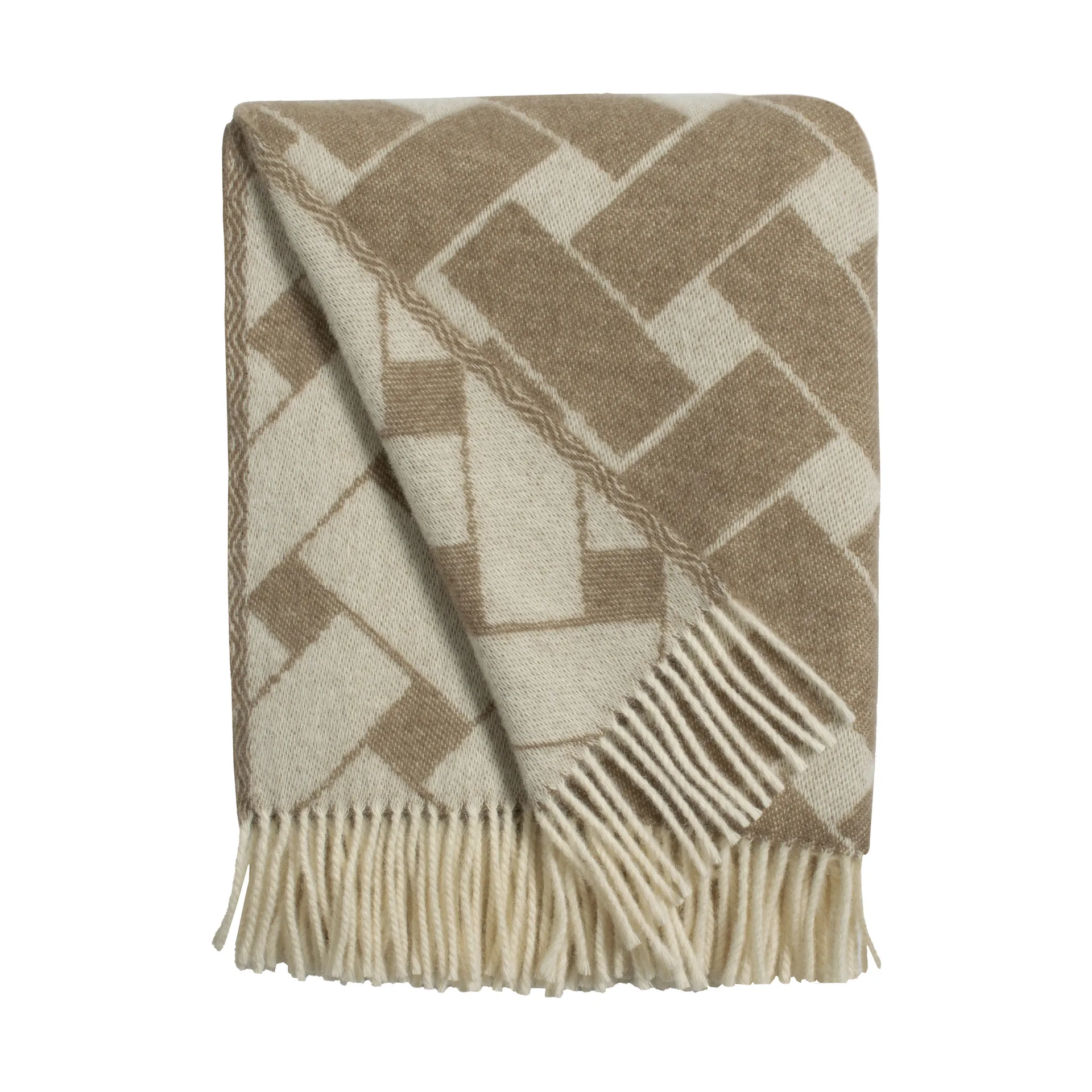 Koc Korg 130x170 cm, Brązowo-offwhite Almedahls