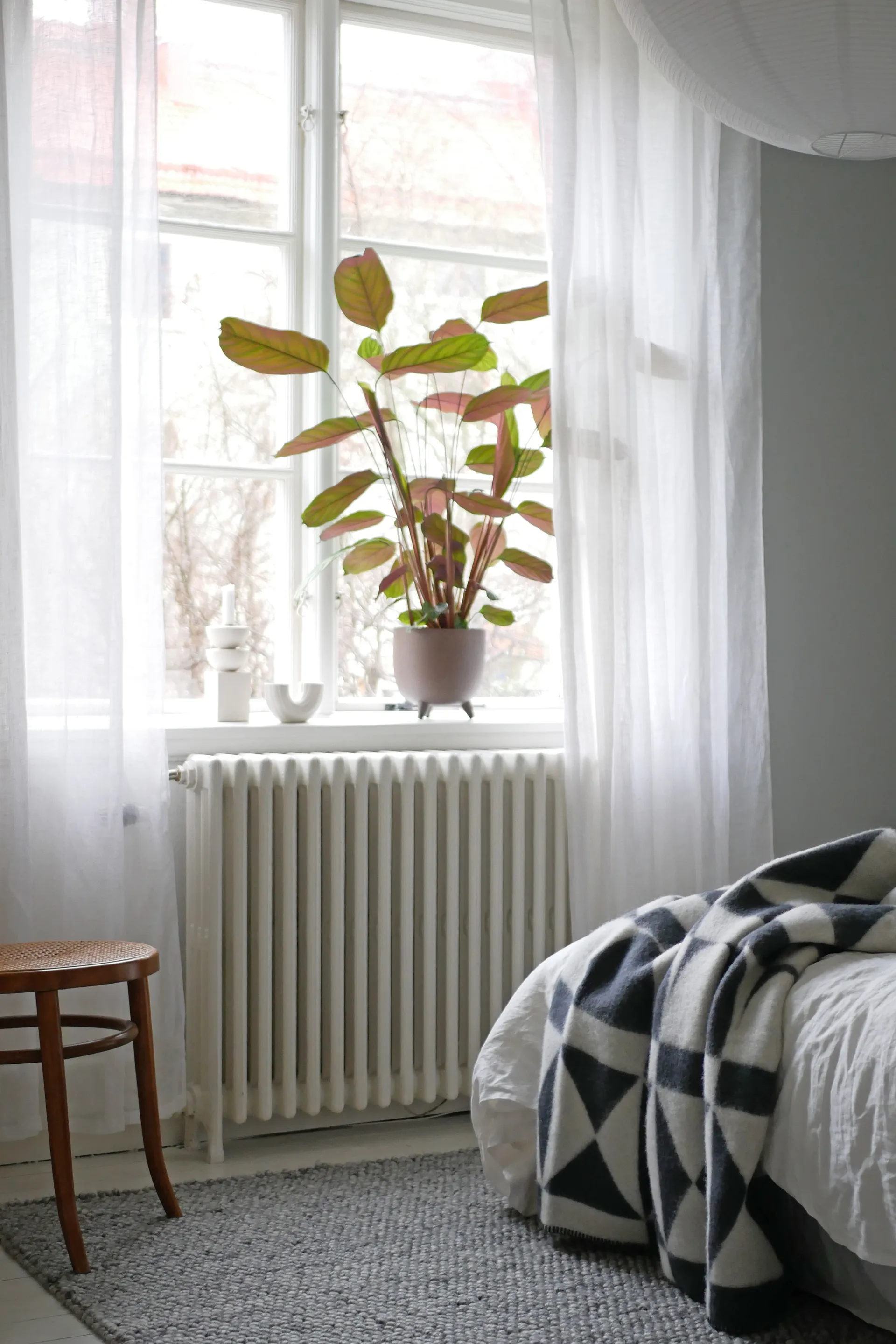 Koc wełniany Bows 130x170 cm, Szary Almedahls