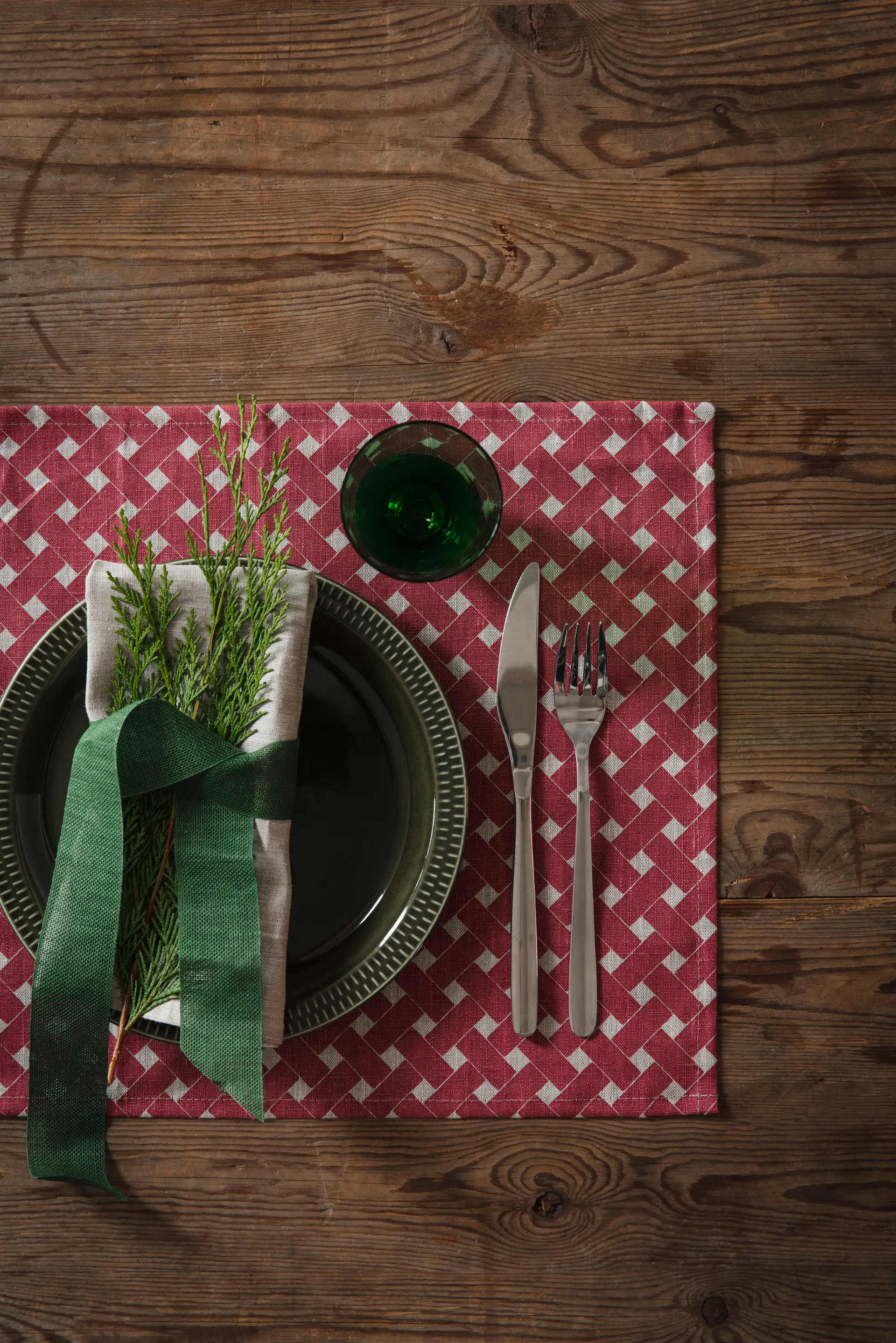 Korg podkładka 34x45 cm 2-pack, Czerwony Almedahls