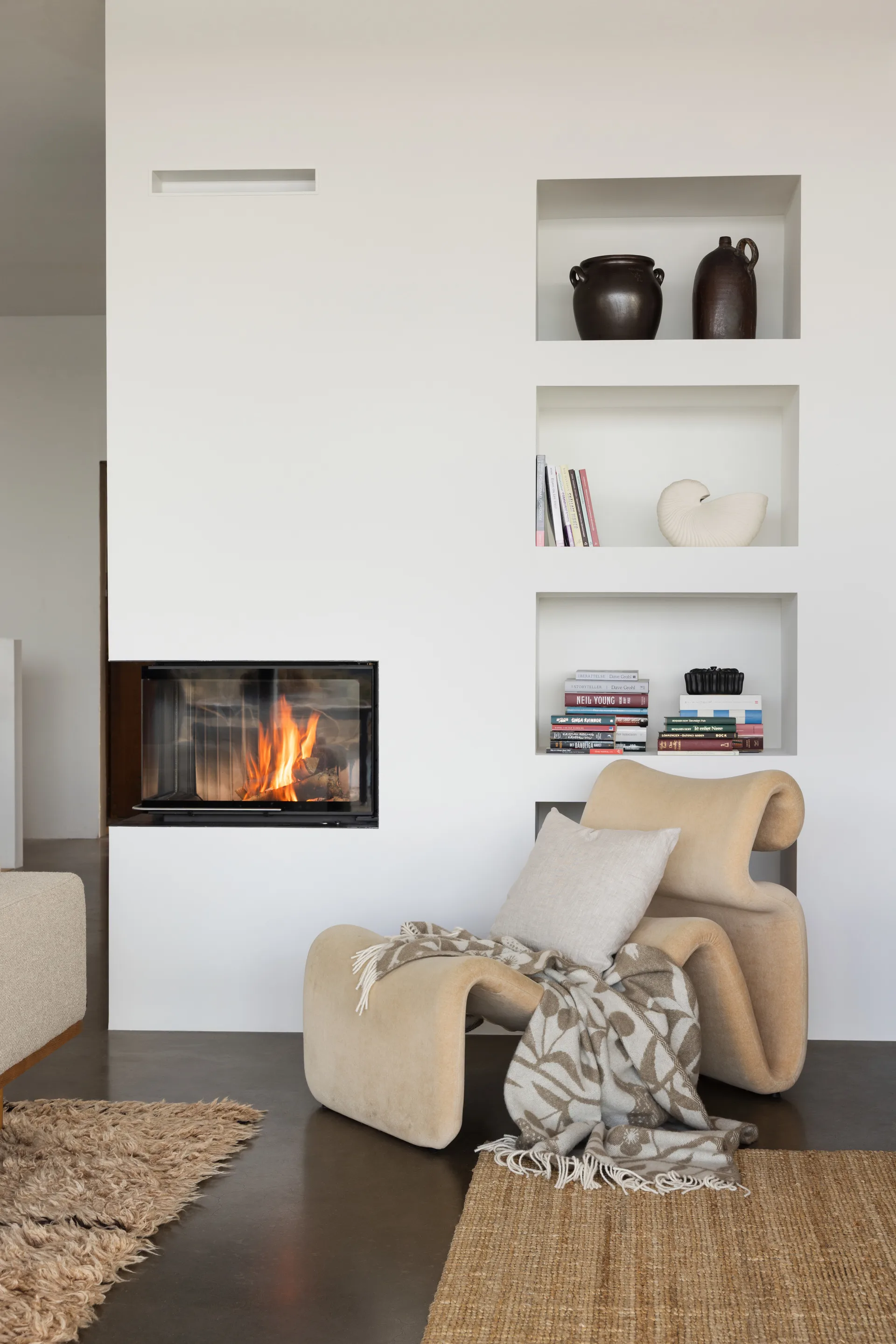 Pled Körsbärsträdgården 130x170 cm, Brązowy-kremowy Almedahls