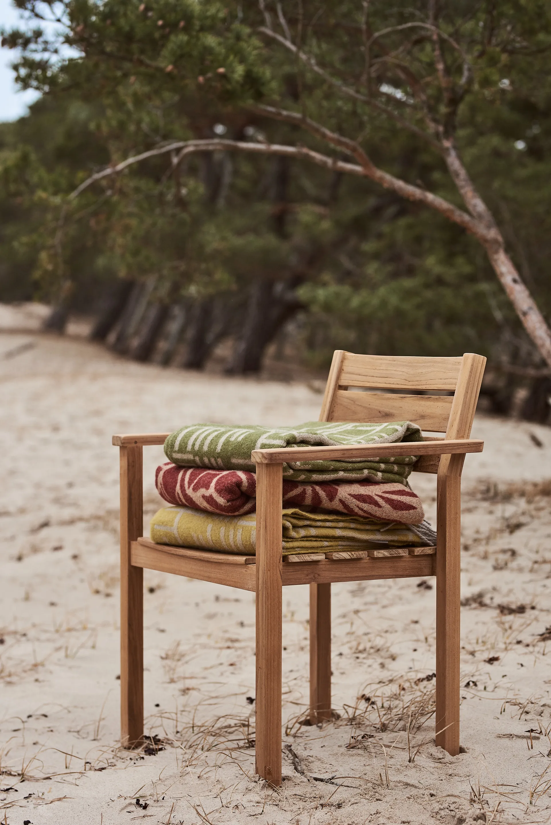 Pled Pickepin 130x170 cm, Mech zielono-beżowy Almedahls