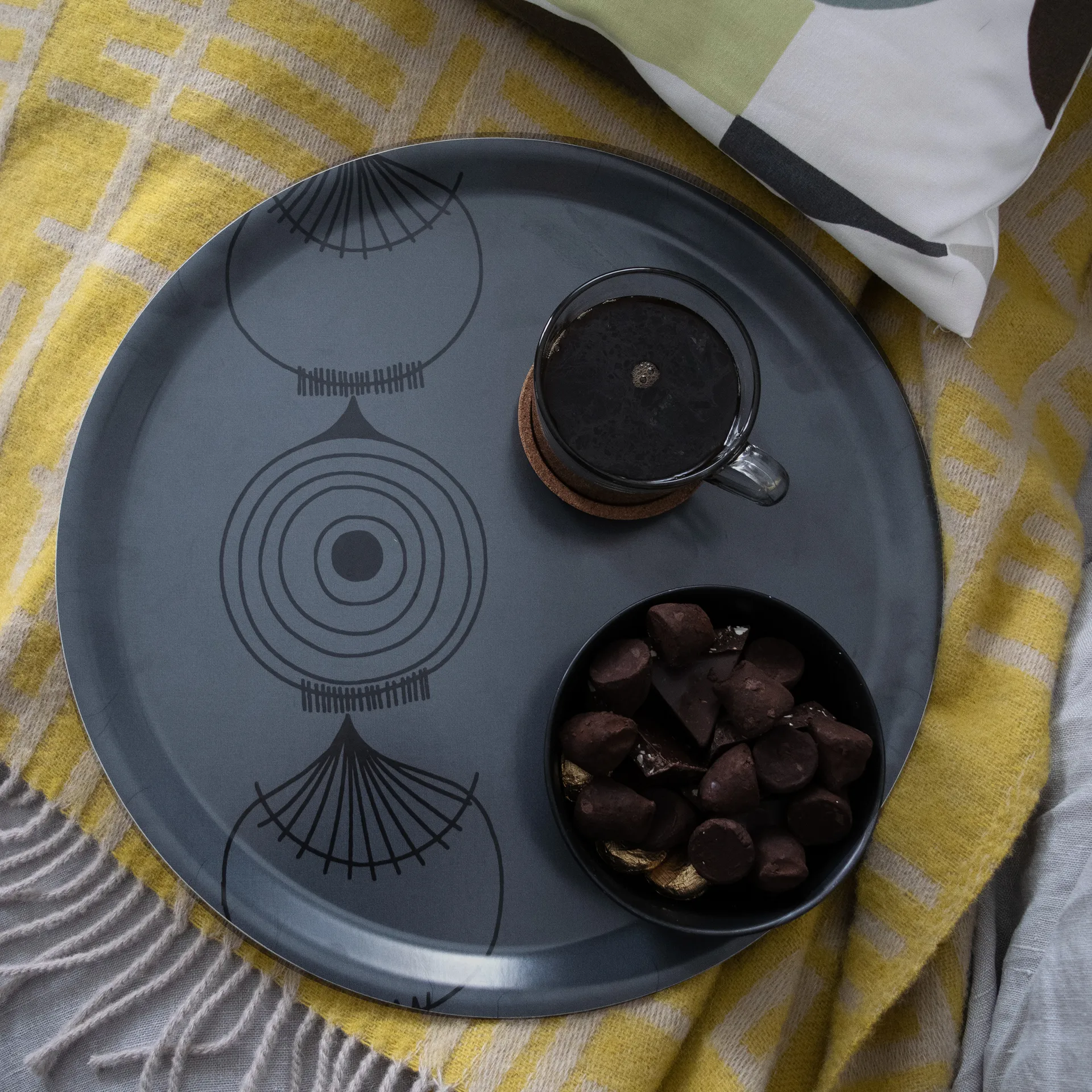 Pled Pickepin 130x170 cm, Oliwkowy (żółty) Almedahls