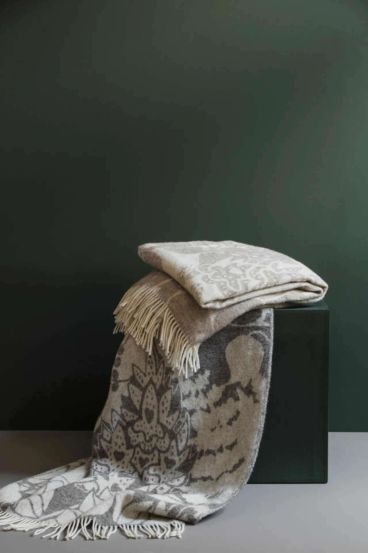 Pled Skogen 130x170 cm, Beżowy-off white Almedahls