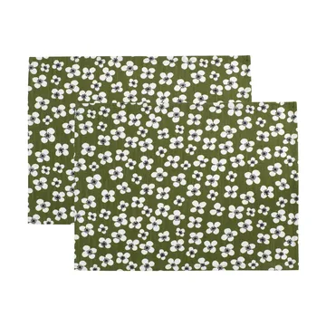 Podkładka na stół Belle Amie, 2-pak - Ciemnozielony, 34x45 cm - Almedahls