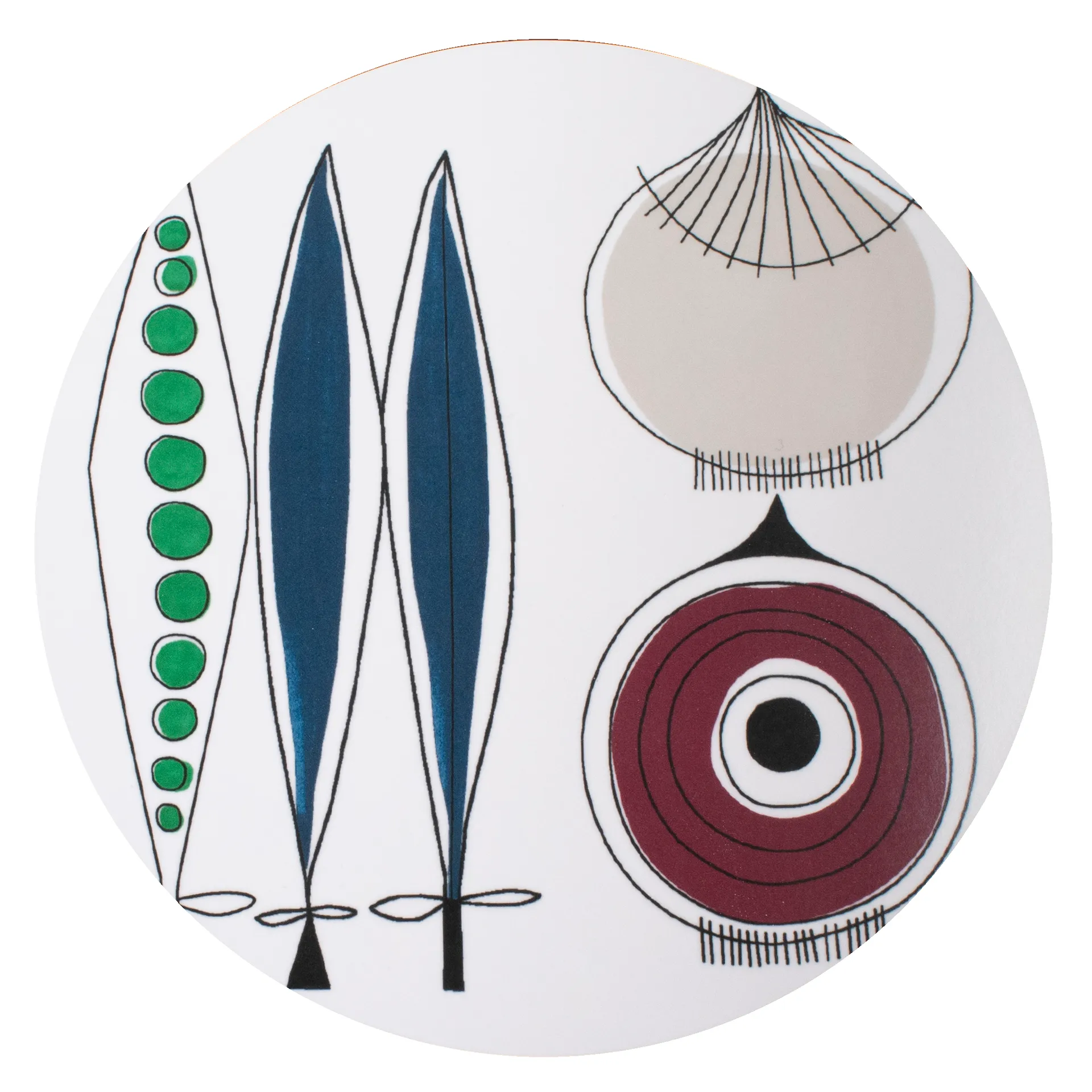 Podstawka pod garnek Picknick Ø21 cm, Niebieski-multi Almedahls