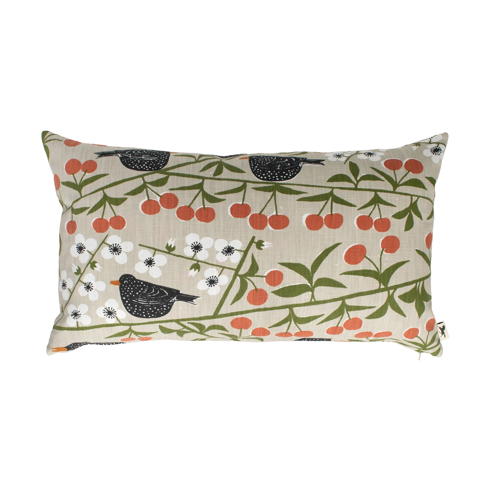 Poszewka na poduszkę Körsbärsträdgården, Beżowy, 40x70 cm Almedahls