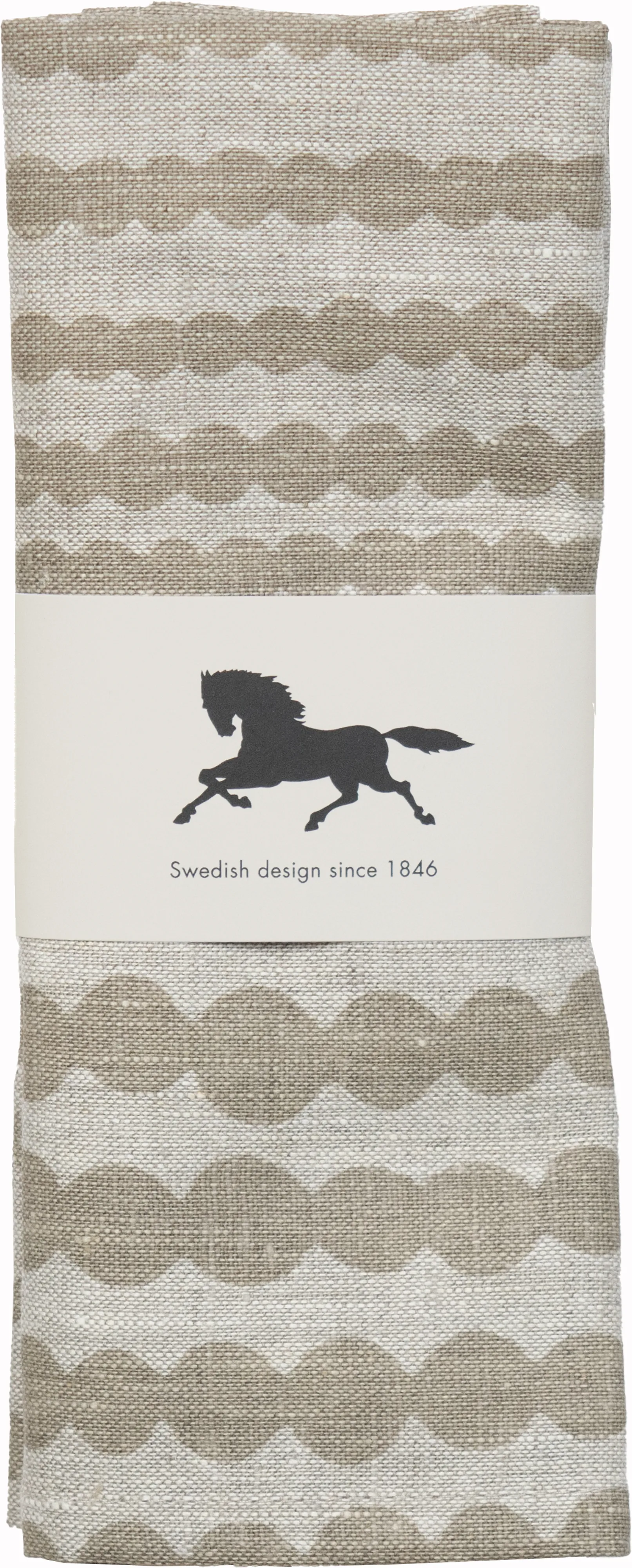 Pricktkanina podkładka 34x45 cm, Natur-taupe Almedahls