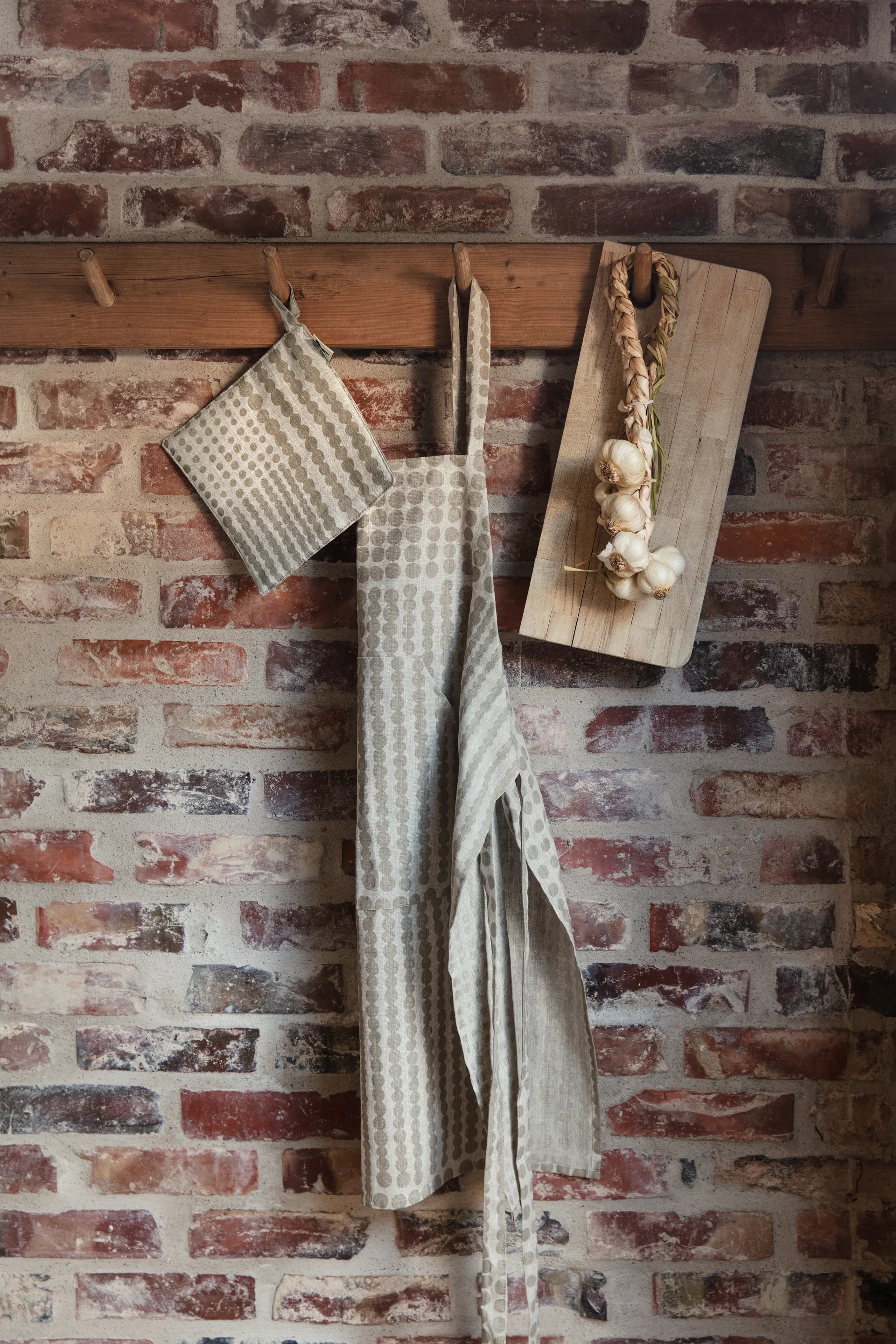 Pricktkanina uchwyty do garnków 23x23 cm, Natur-taupe Almedahls