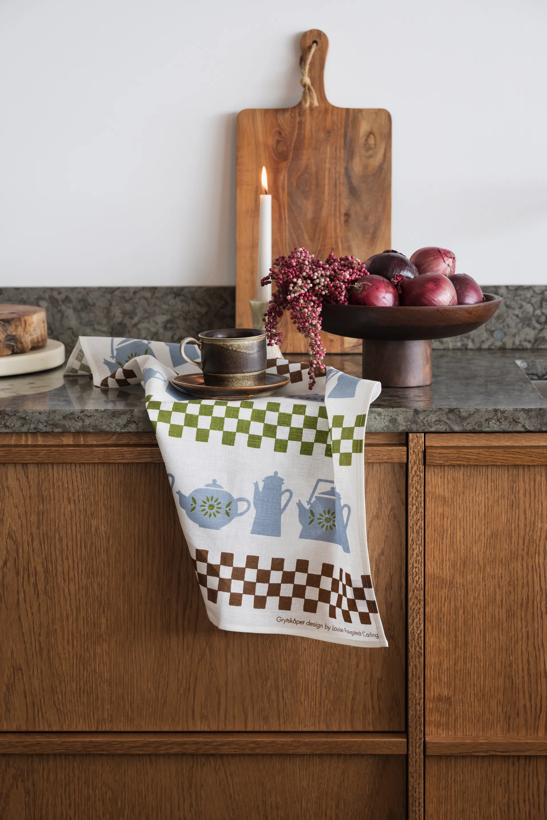 Ręcznik kuchenny Grytskåpet 47x70 cm, Multi-niebieski-zielony Almedahls