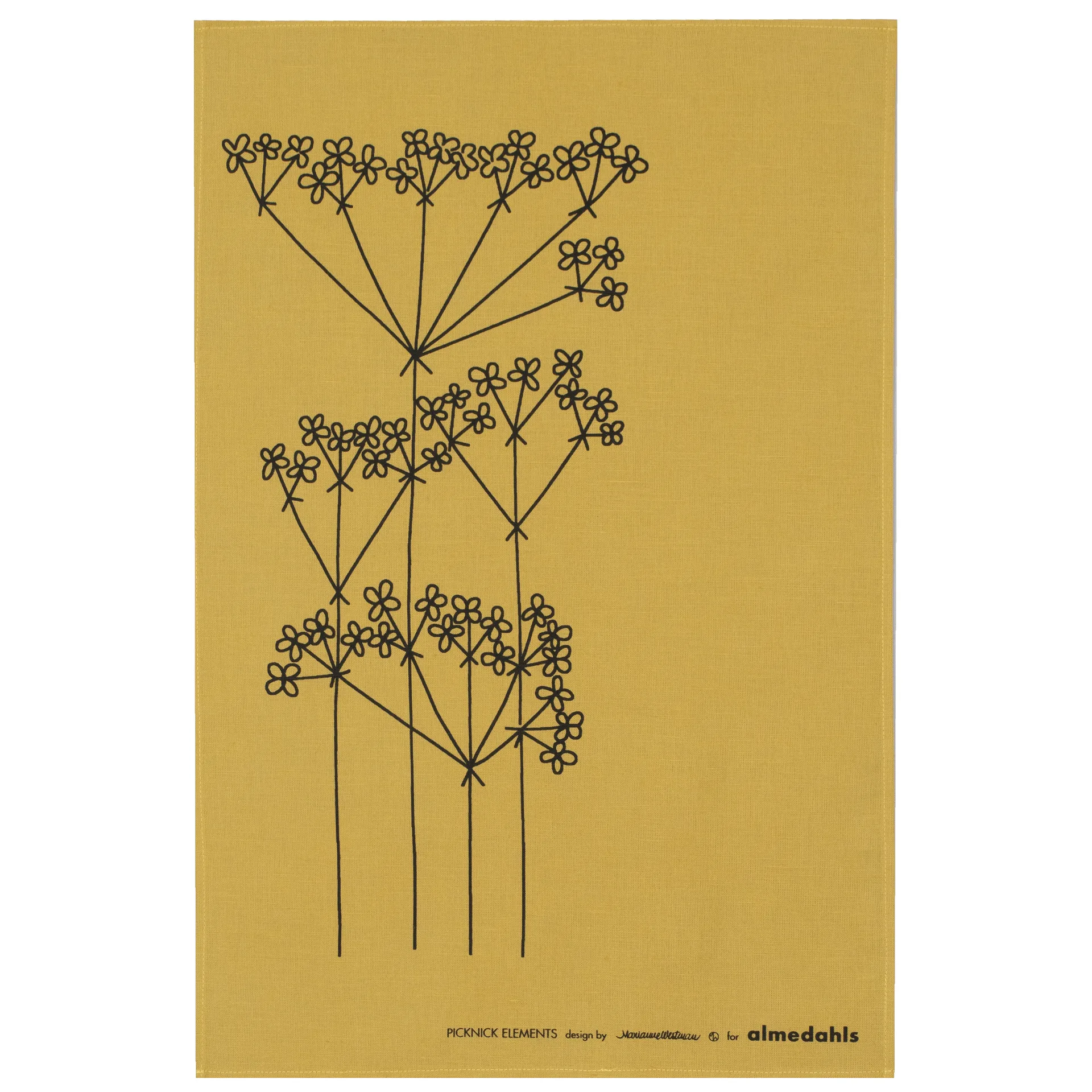 Ręcznik kuchenny Picknick, ochra Almedahls