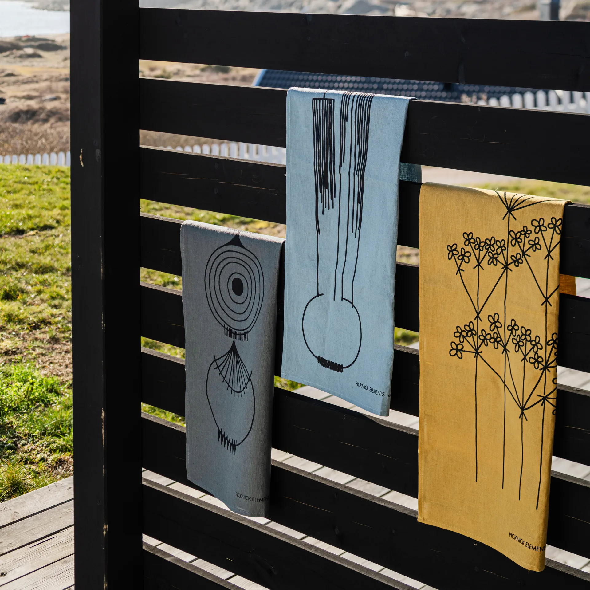 Ręcznik kuchenny Picknick, ochra Almedahls