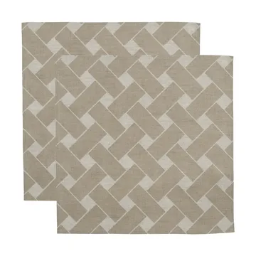 Serwetka Korg XL 45x45 cm 2-pak - Natur-taupe - Almedahls