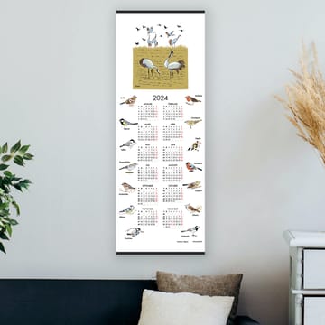 Svenska fåglar kalendarz 2024 - 35x90 cm - Almedahls