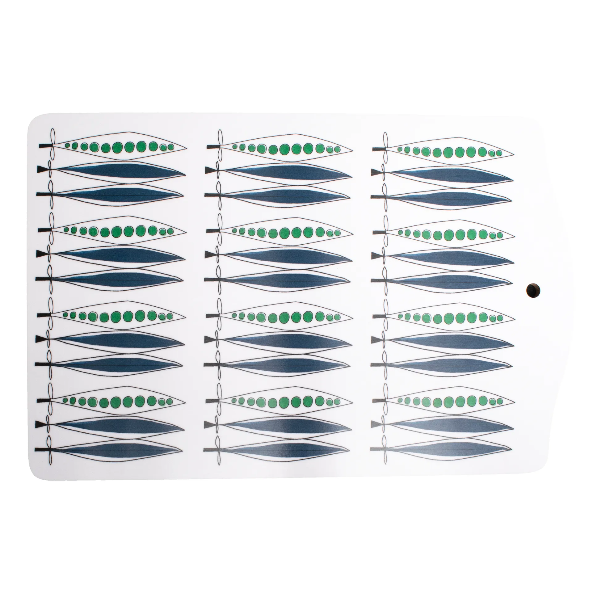 Taca do serwowania Picknick groszek 20x30 cm, Niebieski-multi Almedahls