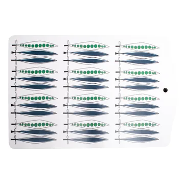 Taca do serwowania Picknick groszek 20x30 cm - Niebieski-multi - Almedahls