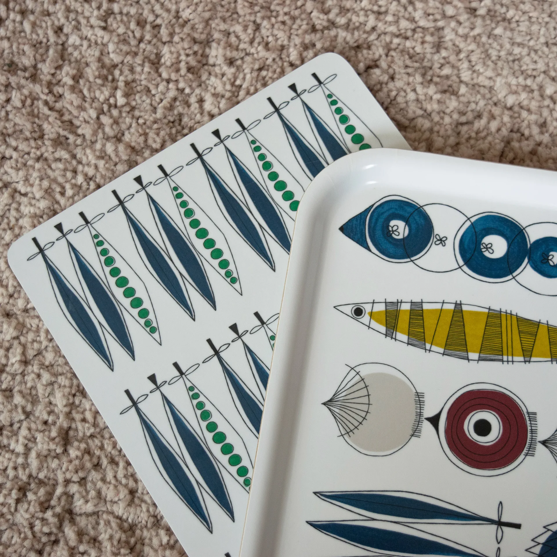 Taca do serwowania Picknick groszek 20x30 cm, Niebieski-multi Almedahls