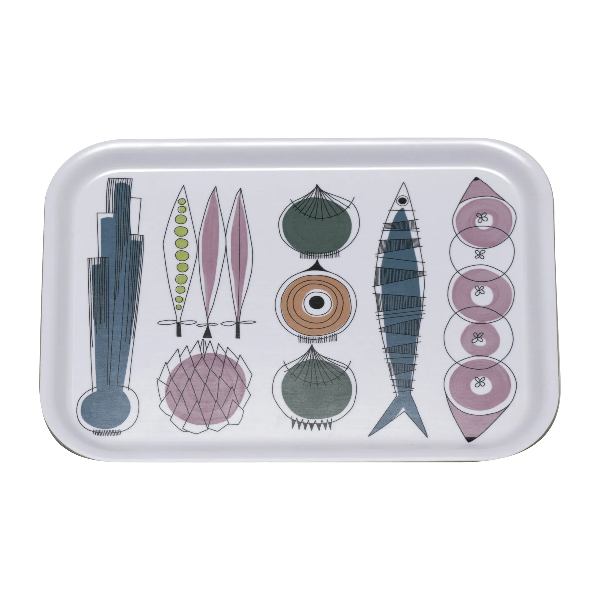 Taca Picknick 20x27 cm, Blue-pink-multi Almedahls